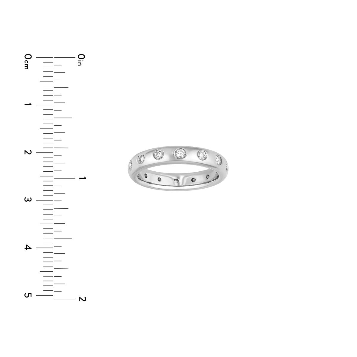 ETERNITY Diamond Station White Gold Band