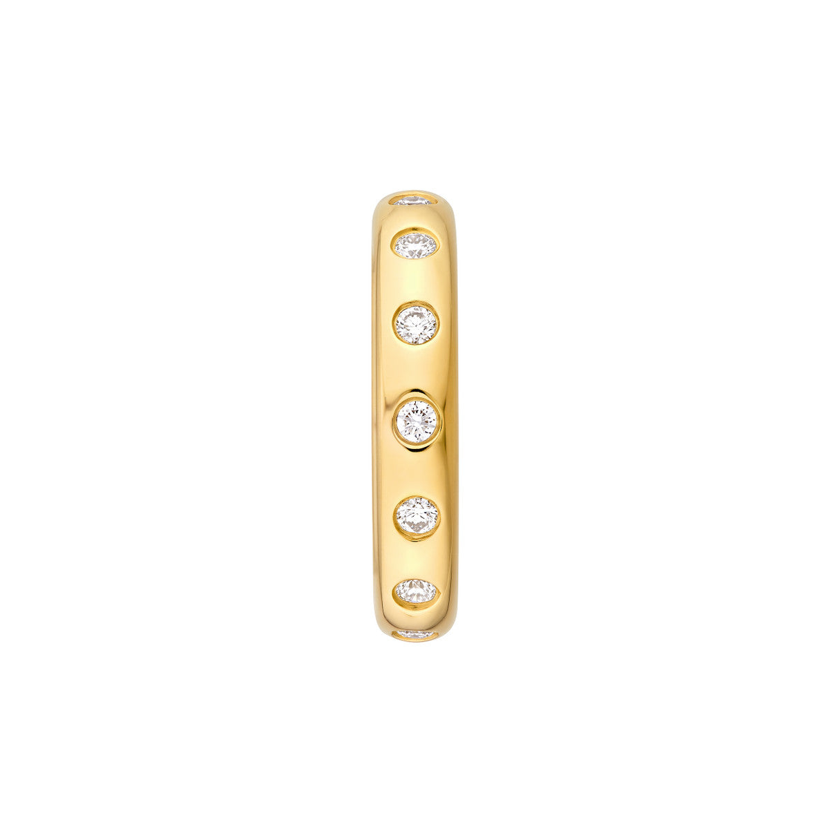 ETERNITY Diamond Station Yellow Gold Band