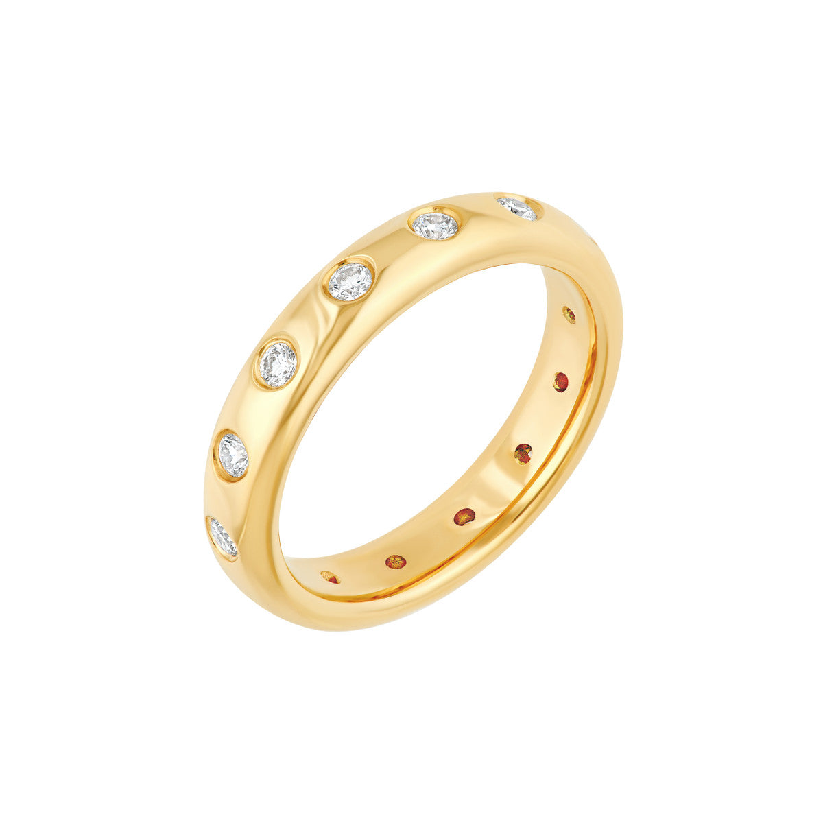 ETERNITY Diamond Station Yellow Gold Band